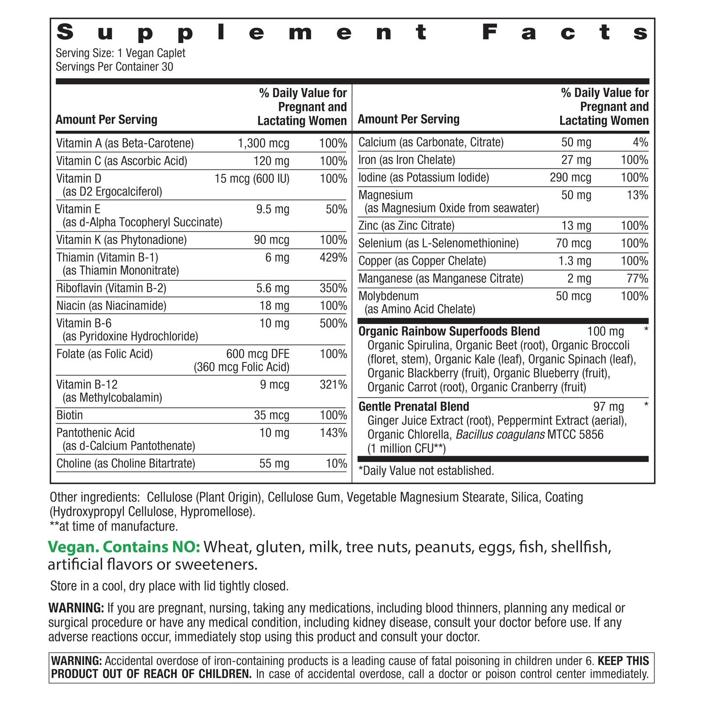 Rainbow Light Prenatal One High Potency Daily Multivitamin with Folate, Ginger and Probiotics; Supports Mom and Baby from Conception to Nursing; Vegan, 150 Tablets,* Pack May Vary Nirvana Guru