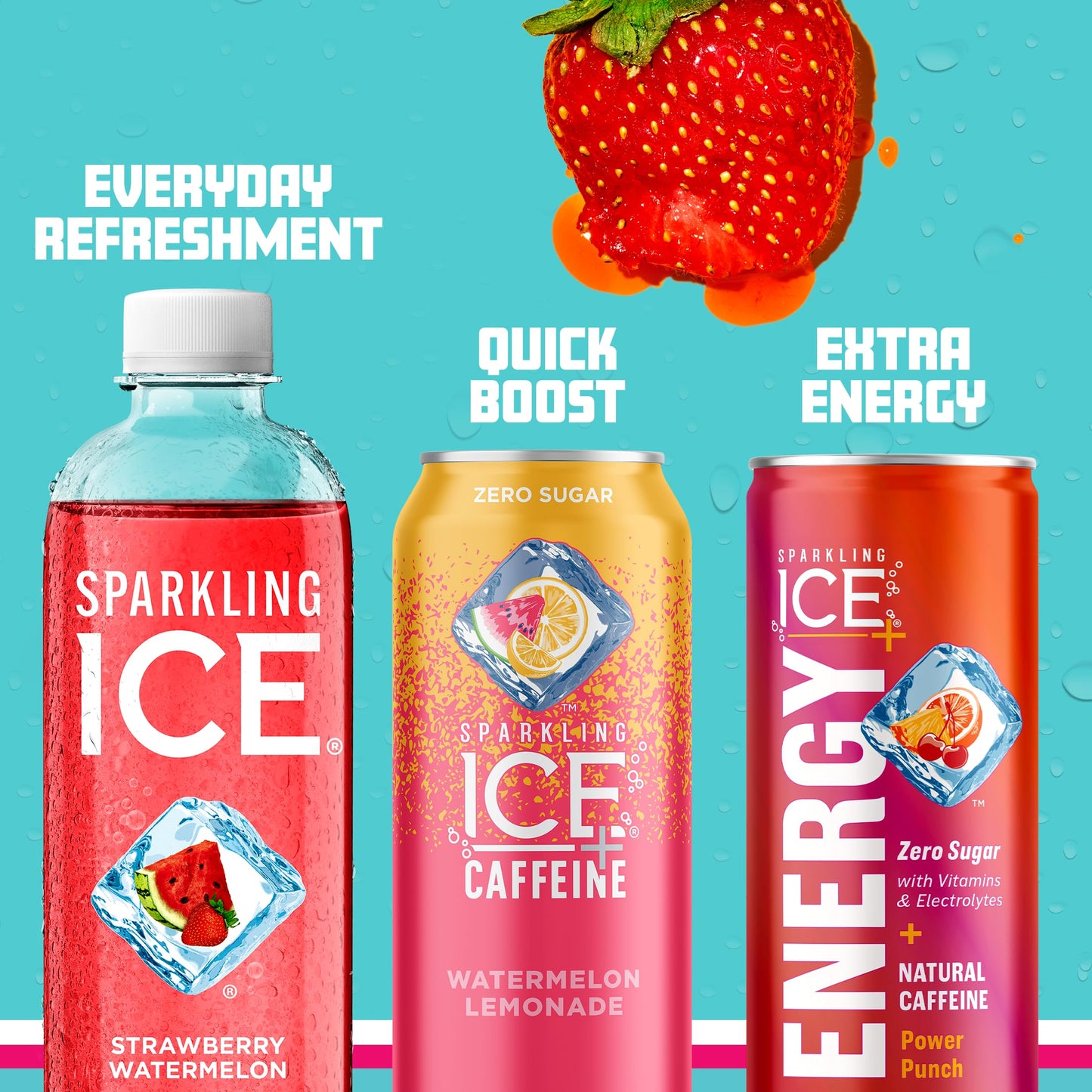 Sparkling Ice Purple Variety Pack, Flavored Water, Zero Sugar, with Vitamins and Antioxidants, 17 fl oz, 12 count (Black Raspberry, Cherry Limeade, Orange Mango, Kiwi Strawberry)