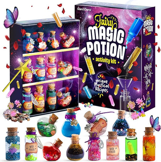 Dan&Darci Fairy Magic Potion Kit for Kids - Gifts for Girls - 6 7 8 9 10 Year Old Girl Gift - Christmas Ideas - Toys 8-10 7-8 - Arts and Crafts for Kid Ages 6-8 Years - Magical Workshop Craft Kits nirvanaguru