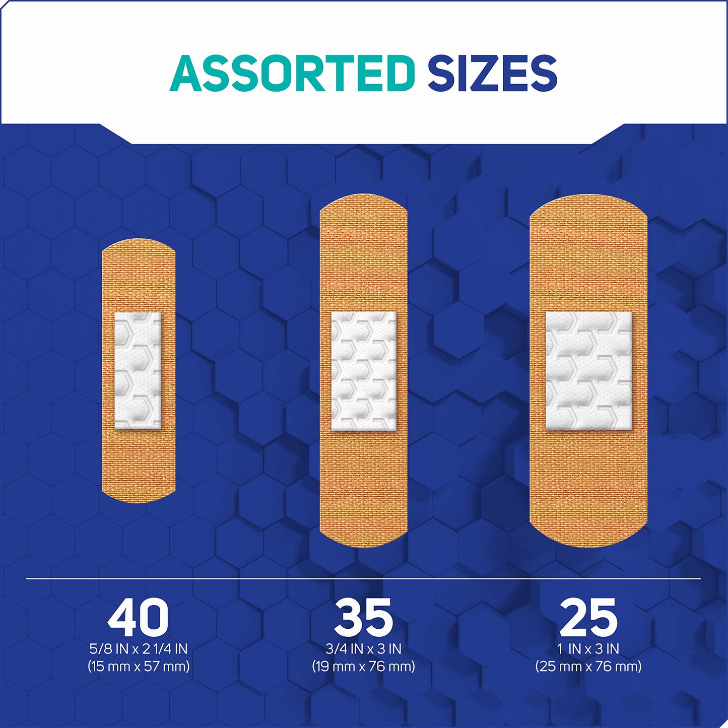 Care Science Fabric Adhesive Bandages, 200 ct Bulk Assorted Sizes | FSA HSA Eligible | Flexible + Breathable Protection for First Aid and Wound Care