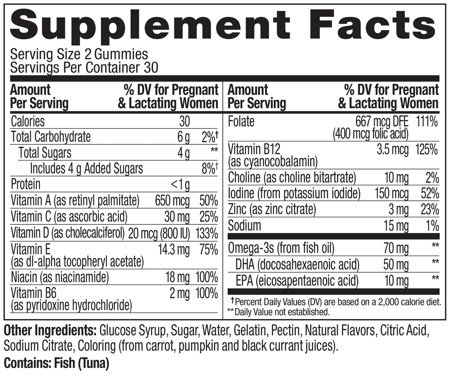 OLLY Prenatal Multivitamin Gummy, Supports Healthy Growth and Brain Development, Folic Acid, Vitamin D, Omega 3 DHA, Chewable Supplement, Citrus Berry Flavor, 30 Day Supply - 60 Count