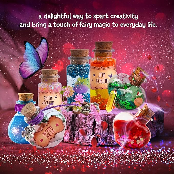 Dan&Darci Fairy Magic Potion Kit for Kids - Gifts for Girls - 6 7 8 9 10 Year Old Girl Gift - Christmas Ideas - Toys 8-10 7-8 - Arts and Crafts for Kid Ages 6-8 Years - Magical Workshop Craft Kits nirvanaguru
