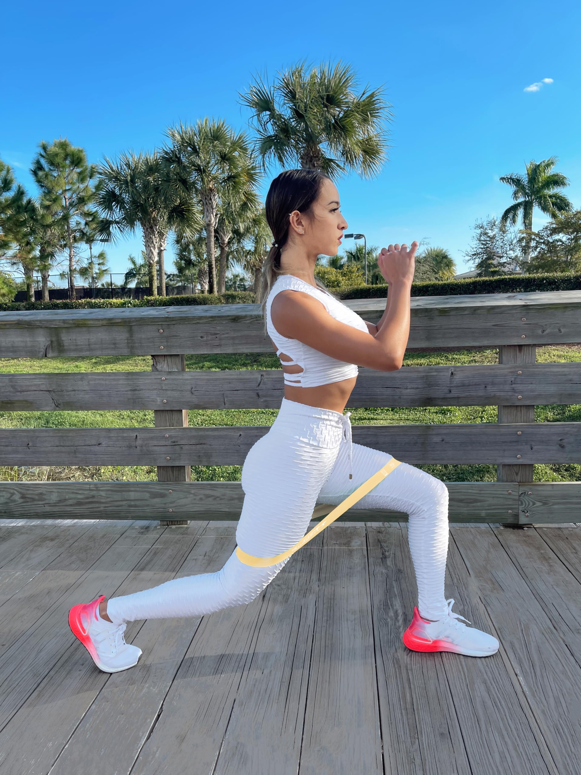 Fit Simplify Resistance Loop Exercise Bands with Instruction Guide and Carry Bag, Set of 5 Nirvana Guru