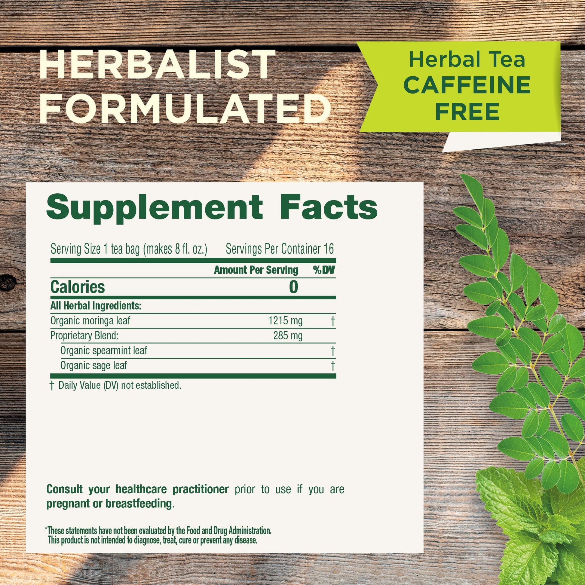 Traditional Medicinals Organic Red Clover, Caffeine Free, 16 Wrapped Tea Bags, 1.13 oz (32 g) - Nirvana Guru