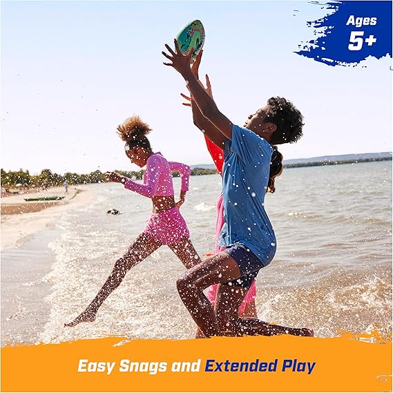 SwimWays Hydro Waterproof Football – 9.25” Pool Toy for Kids & Adults | Floating Football for Swimming Pool Games, Beach, Lake & Outdoor Water Play (Green) nirvanaguru