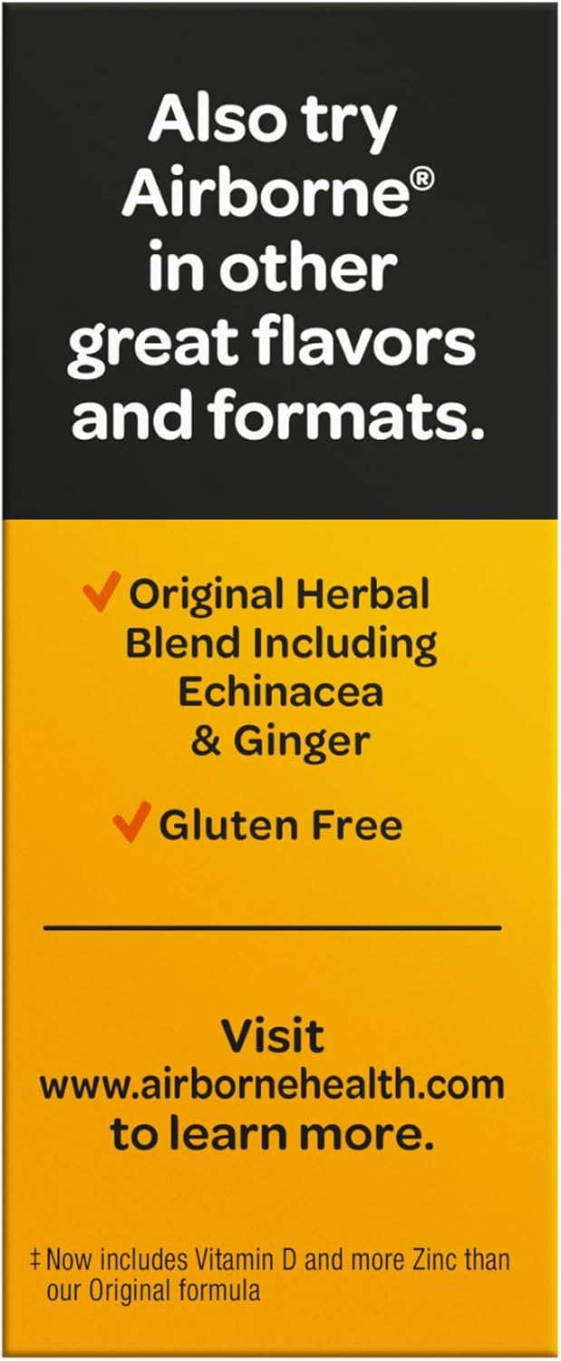 Airborne 1000mg Vitamin C with Zinc - Nirvana Guru