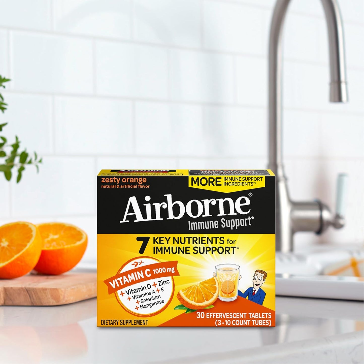 Airborne 1000mg Vitamin C with Zinc - Nirvana Guru