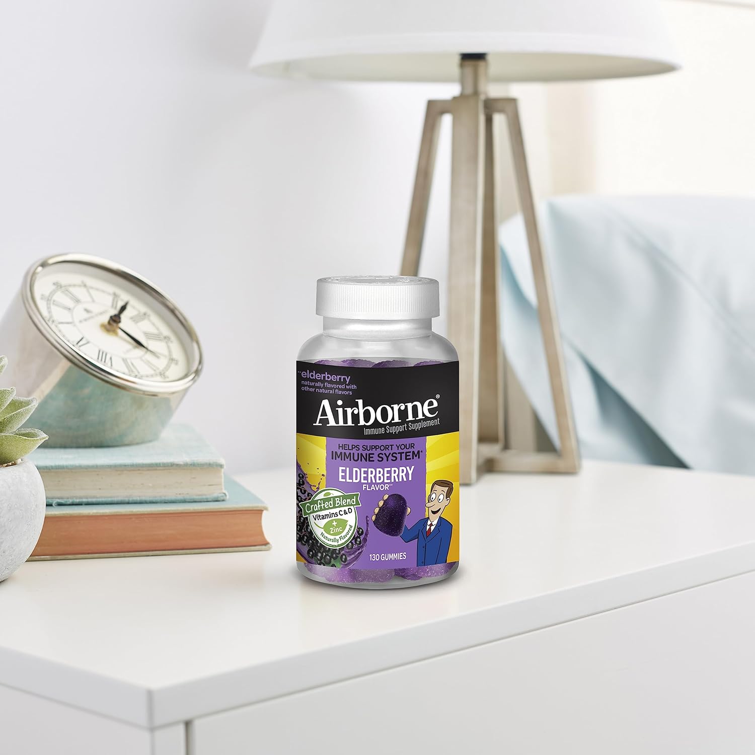 Airborne Elderberry + Zinc & Vitamin C Gummies For Adults - Nirvana Guru
