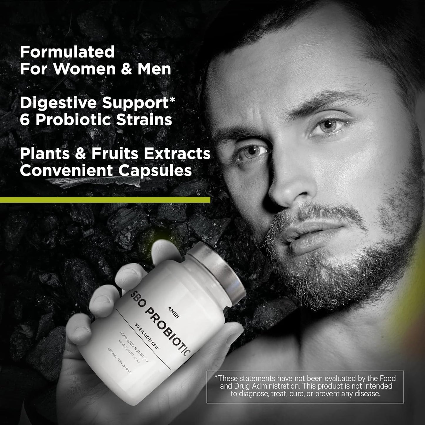 Amen Probiotics Supplement, SBO Probiotic and Organic Prebiotics - Nirvana Guru