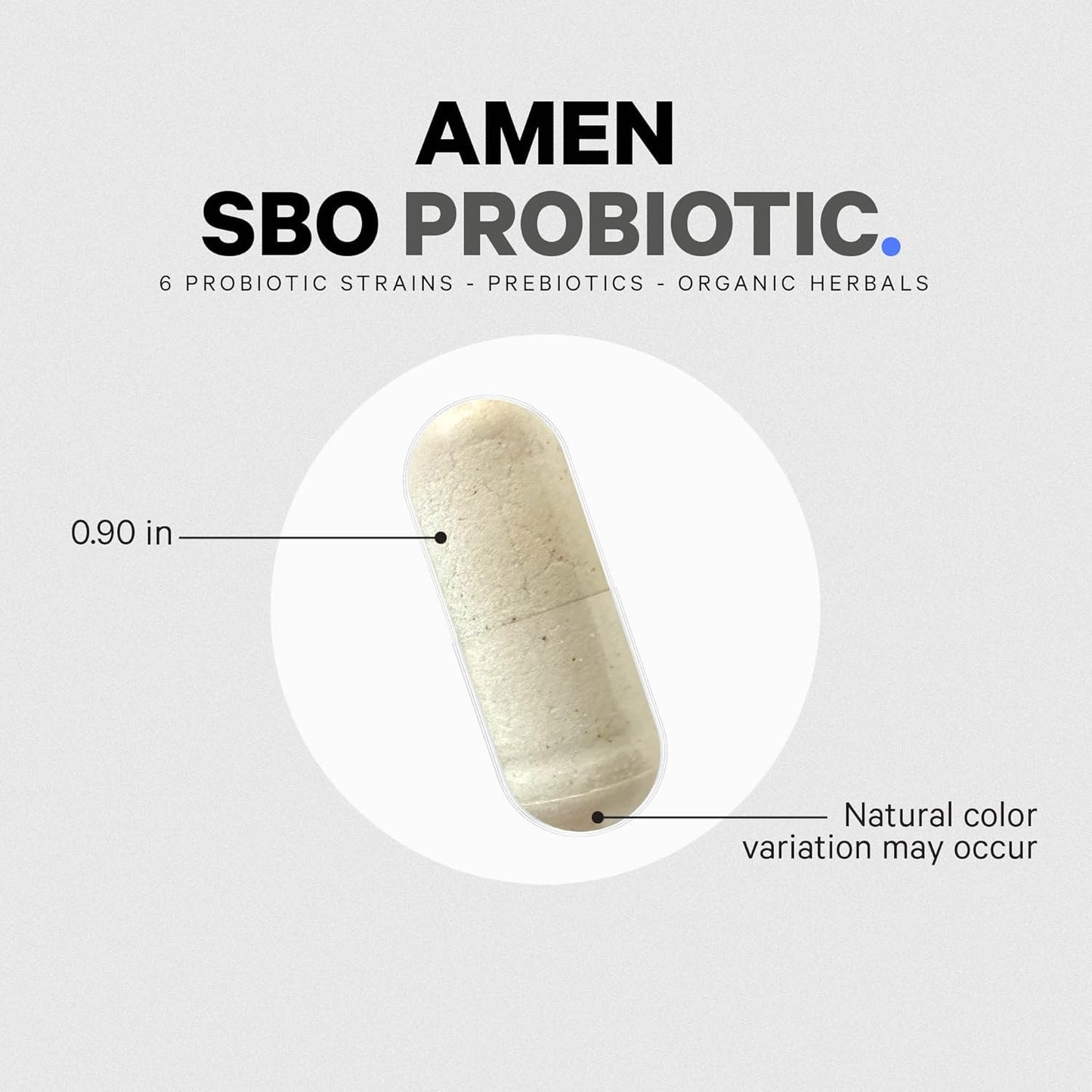 Amen Probiotics Supplement, SBO Probiotic and Organic Prebiotics - Nirvana Guru