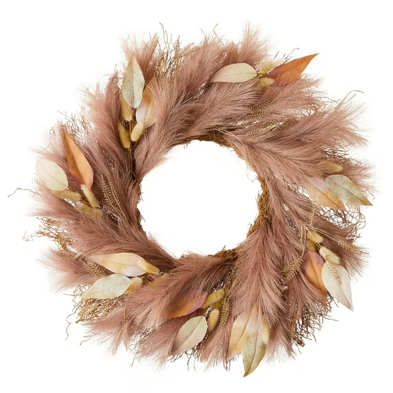 Harvest Pampas Grass Wreath, Halloween by Way To Celebrate nirvanaguru