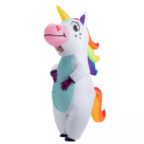 Joyfy Halloween Unicorn Inflatable Costume Family Unicorn Inflatable Blow Up Costume for Halloween Dress up Party nirvanaguru