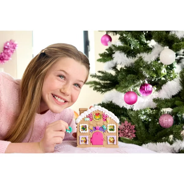 Polly Pocket Doll Advent Calendar, DIY Gingerbread House Playset with 24+ Surprises, Dollhouse Furniture, and Holiday Accessories nirvanaguru