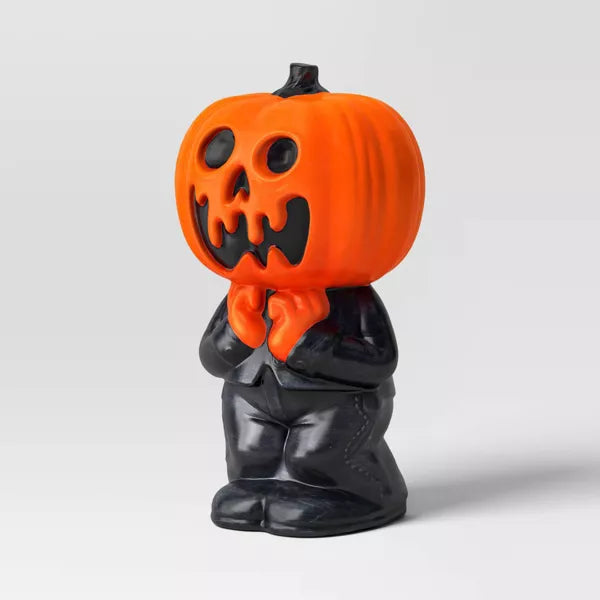 12.2-Inch Scared Jack Lit Blow Mold Halloween Decoration – Orange Pumpkin Prop by Hyde and EEK! Boutique nirvanaguru