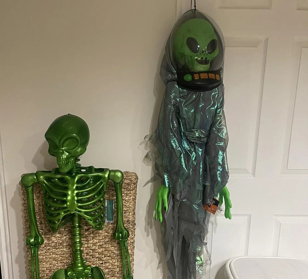 60" Animated Lit Glows under Blacklight Alien Ghoul Halloween Decorative Prop - Hyde and EEK! Boutique™ Nirvana Guru