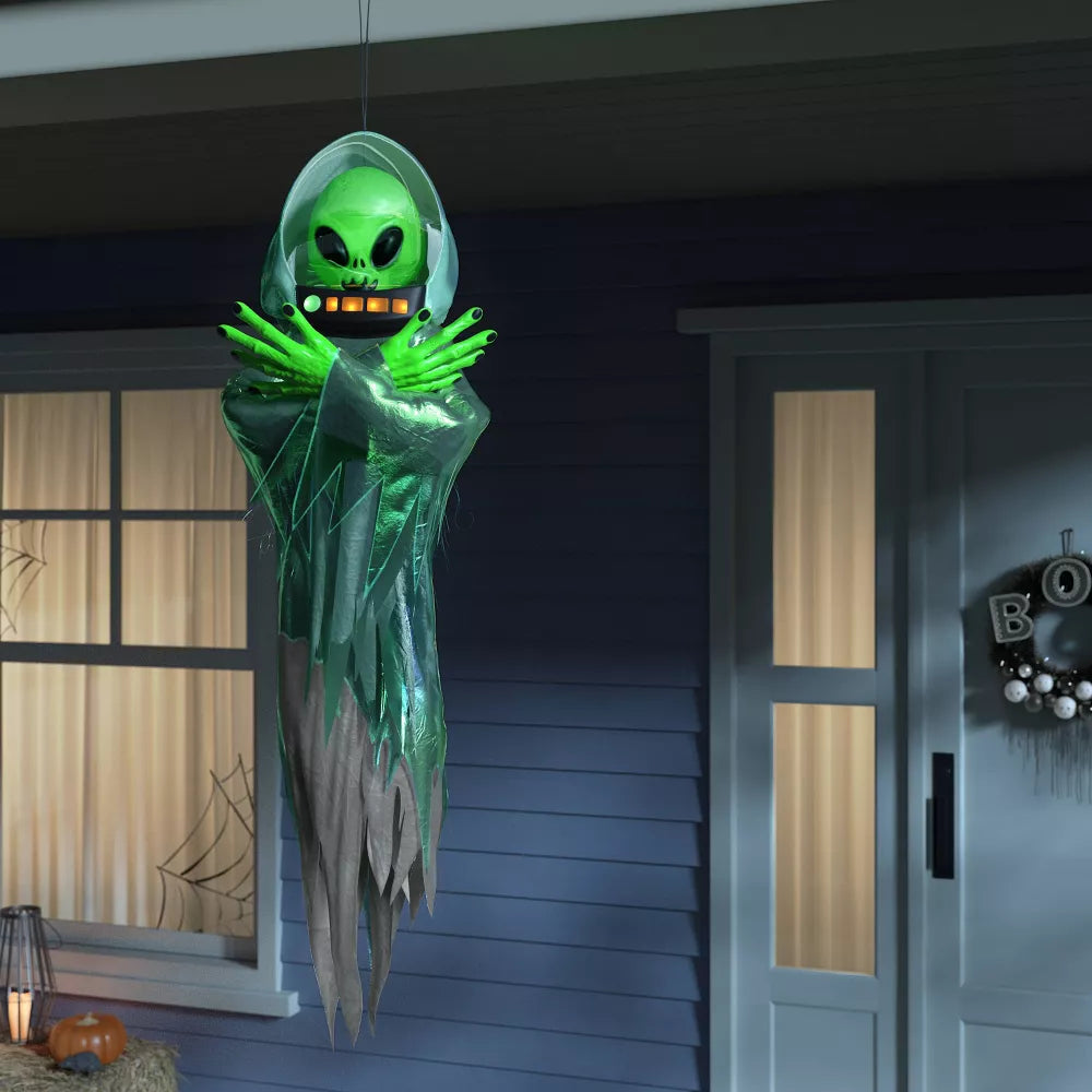 60" Animated Lit Glows under Blacklight Alien Ghoul Halloween Decorative Prop - Hyde and EEK! Boutique™ Nirvana Guru