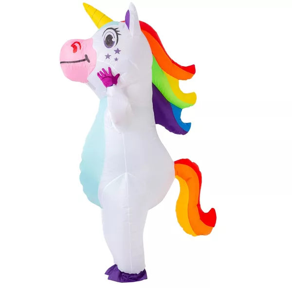 Joyfy Halloween Unicorn Inflatable Costume Family Unicorn Inflatable Blow Up Costume for Halloween Dress up Party nirvanaguru