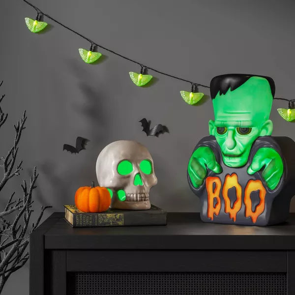 12-Inch Lit Monster Boo Blow Mold Halloween Decoration – Green Light-Up Prop by Hyde and EEK! Boutique nirvanaguru
