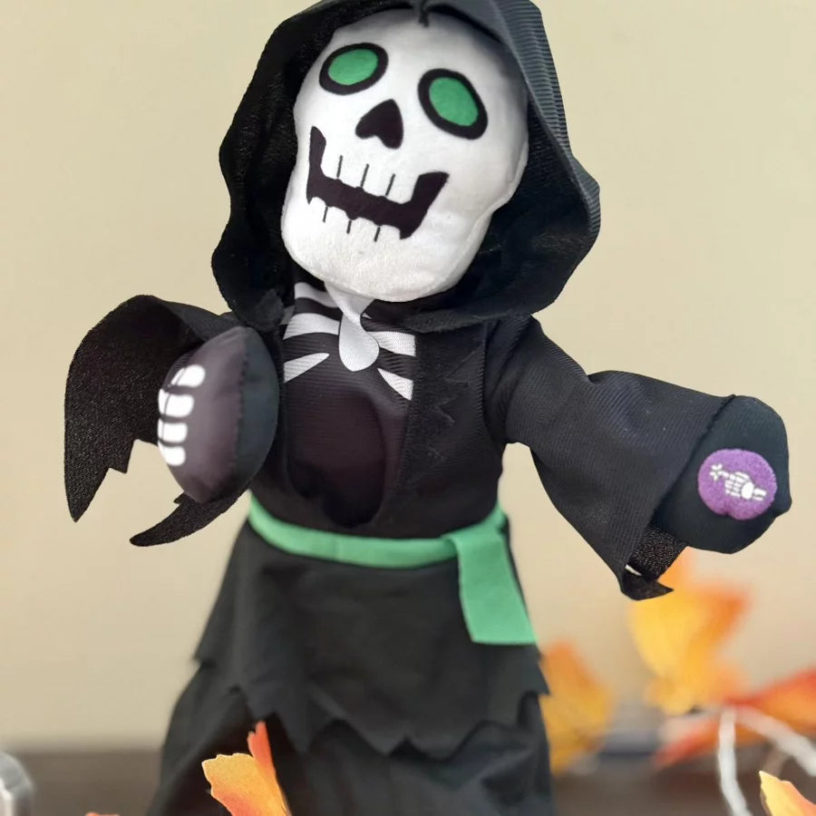 11.5" Animated Plush Ghoul Halloween Decorative Prop Black - Hyde and EEK! Boutique™ Nirvana Guru