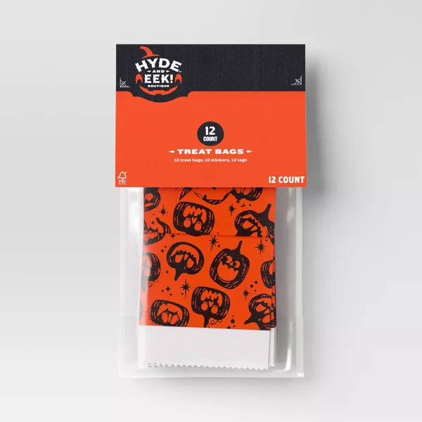 12ct Pumpkin Treat Bag Party Favors - Hyde and EEK! Boutique™ nirvanaguru