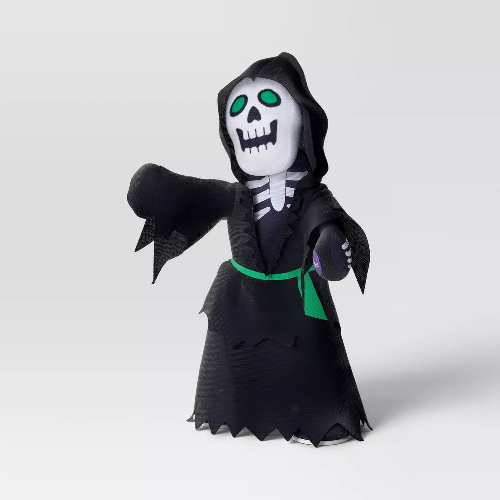 11.5" Animated Plush Ghoul Halloween Decorative Prop Black - Hyde and EEK! Boutique™ Nirvana Guru