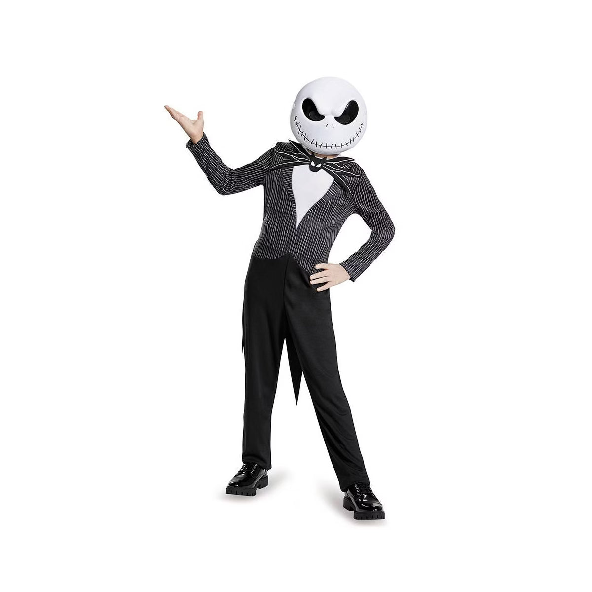 Kids' Disney the Nightmare Before Christmas Jack Skellington Classic Halloween Costume Jumpsuit Nirvana Guru