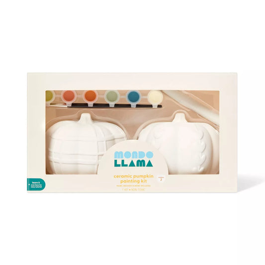 2ct Halloween Craft Ceramic Pumpkin Painting Kit - Mondo Llama™ Nirvana Guru