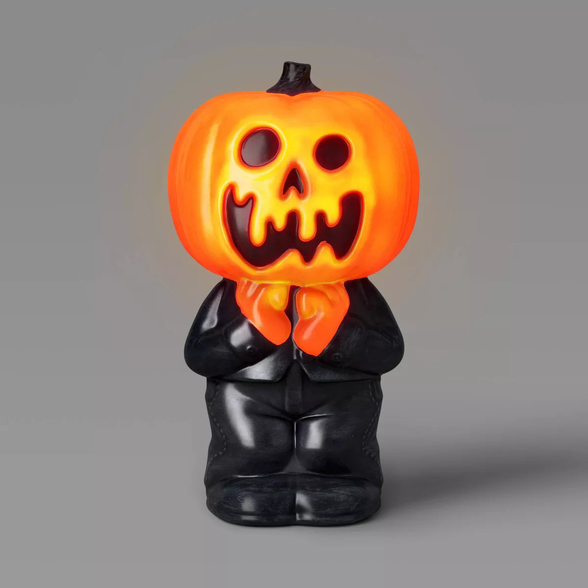 12.2-Inch Scared Jack Lit Blow Mold Halloween Decoration – Orange Pumpkin Prop by Hyde and EEK! Boutique nirvanaguru