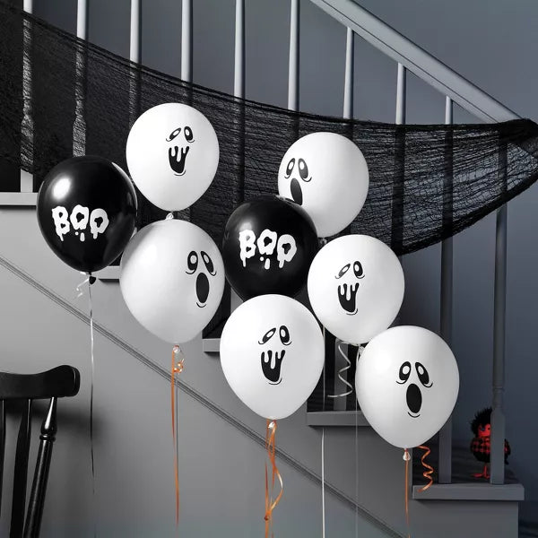 8pk Ghosts Balloon Set - Hyde and EEK! Boutique™ nirvanaguru