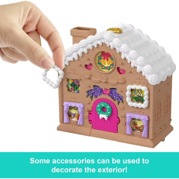 Polly Pocket Doll Advent Calendar, DIY Gingerbread House Playset with 24+ Surprises, Dollhouse Furniture, and Holiday Accessories nirvanaguru
