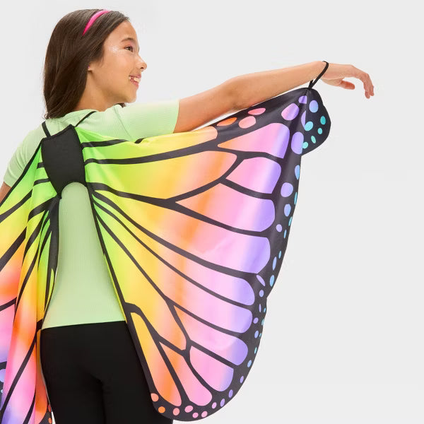 Kids' Blacklight Responsive Butterfly Wings Halloween Cape - Hyde and EEK! Boutique™ nirvanaguru