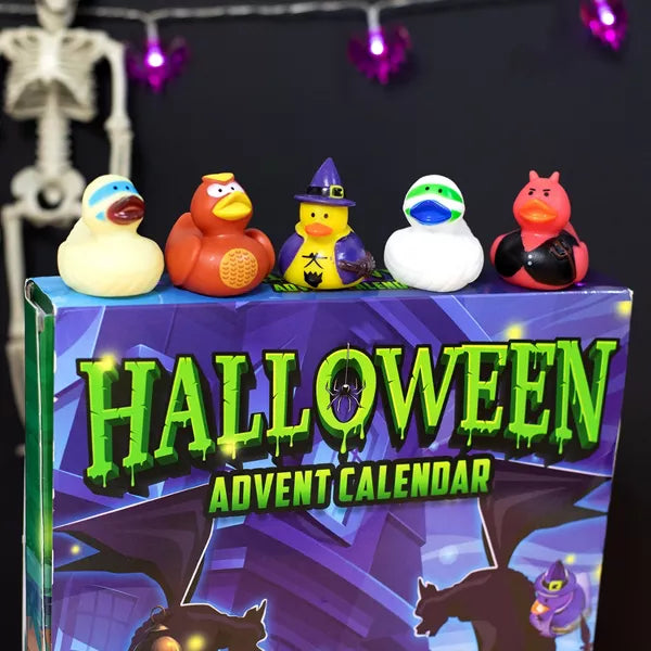 Joyfy 2025 Halloween Advent Calendar, 31 PCS Rubber Duck Mochi Surprise Toys for CountDown to Halloween Party Favor Supply Kid Trick or Treating nirvanaguru