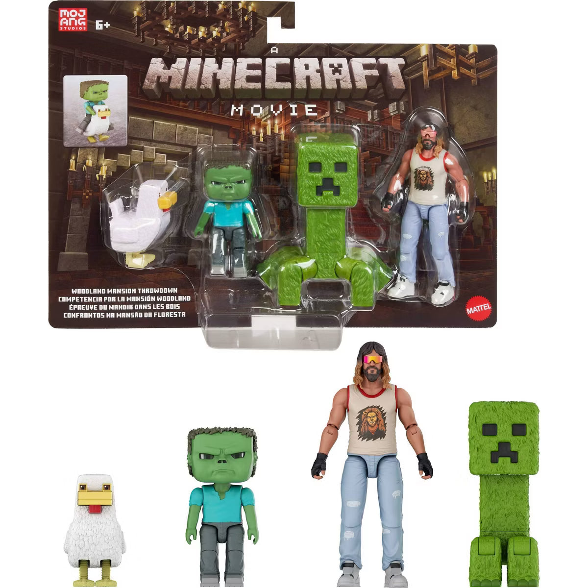 Minecraft Woodland Mansion Throwdown Toy Action Figure Multipack Inspired by the Movie nirvanaguru