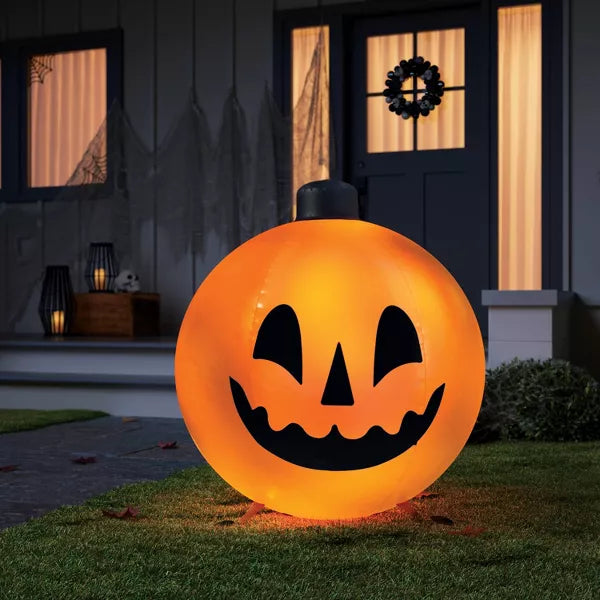34" Oversized Pumpkins Halloween Decorative Prop Orange - Hyde and EEK! Boutique™ nirvanaguru