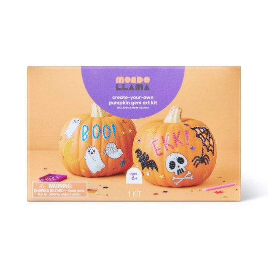 Halloween Craft Gem Art Pumpkin Decorating Kit - Mondo Llama™ Nirvana Guru