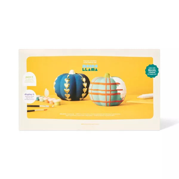 2ct Halloween Craft Ceramic Pumpkin Painting Kit - Mondo Llama™ Nirvana Guru