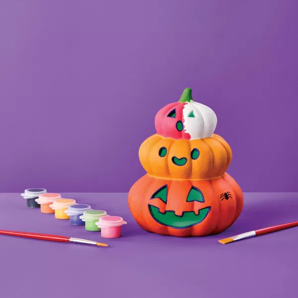 Halloween Craft Lit Ceramic Pumpkins Painting Kit - Mondo Llama™ Nirvana Guru