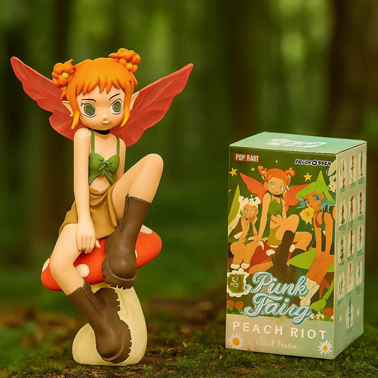POP MART Peach Riot Punk Fairy Series Figures, Peach Riot Blind Box Figures, Random Design Action Figures Collectible Toys Home Decorations, Holiday Birthday Gifts for Girls and Boys, Single Box nirvanaguru