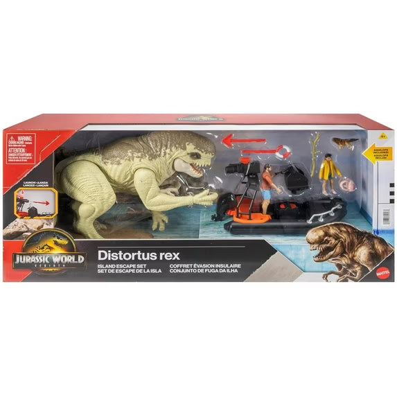 Jurassic World Rebirth Distortus Rex Island Escape Set Action Figure Set nirvanaguru