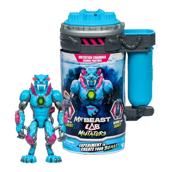 MrBeast Lab Mutators Iconic Panther Action Figure, Mutate the Ultimate Beast, Ages 5+ nirvanaguru