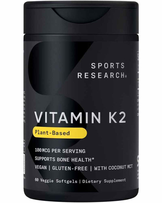 Sports Research Vitamin K2 as MK7 with Organic Coconut MCT Oil - Nirvana Guru