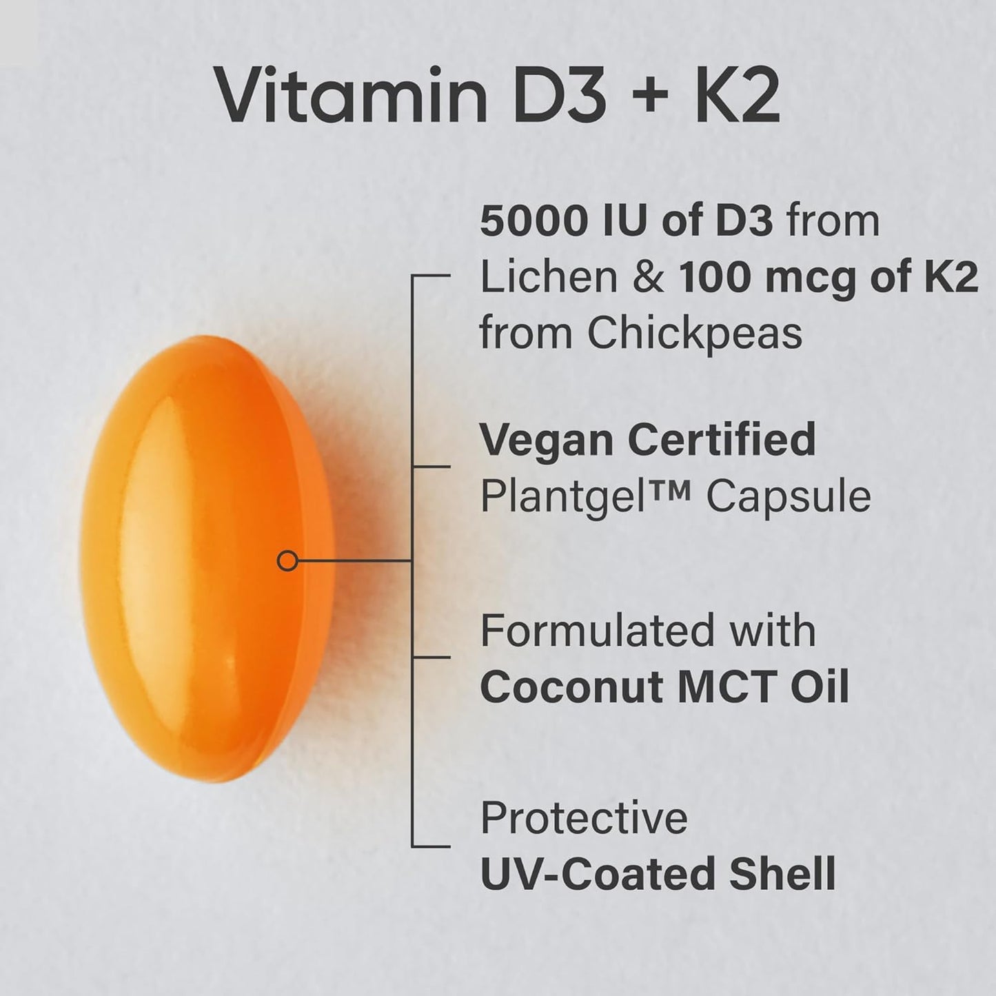 Sports Research Vegan D3 5000iu with Vitamin K2