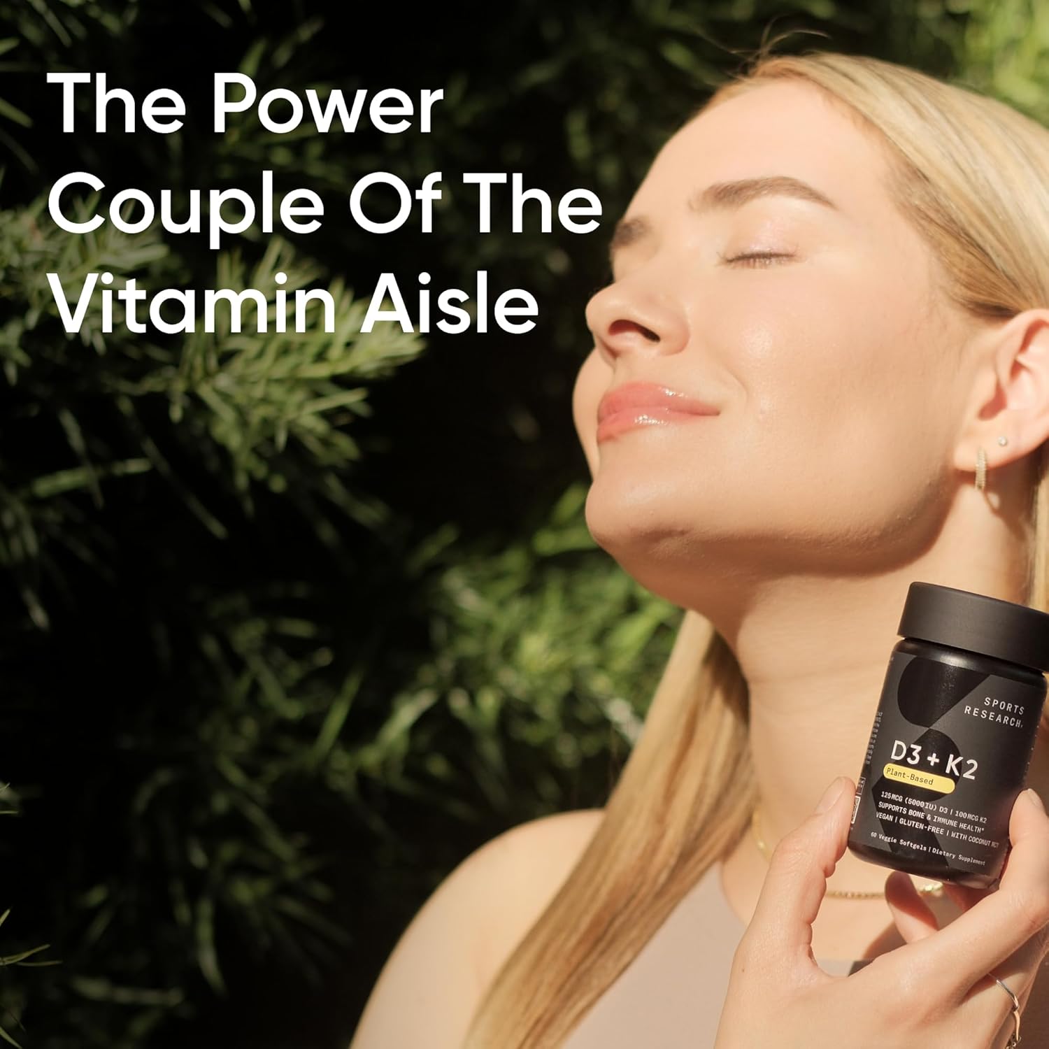 Sports Research Vegan D3 5000iu with Vitamin K2 - Nirvana Guru