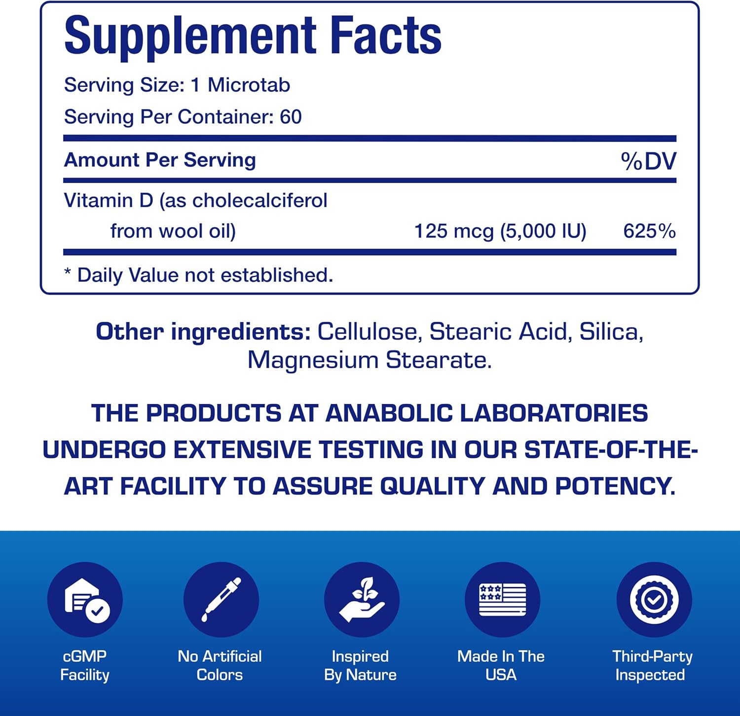 High Strength Vitamin D3 5000 IU - Clinical Formula - Nirvana Guru