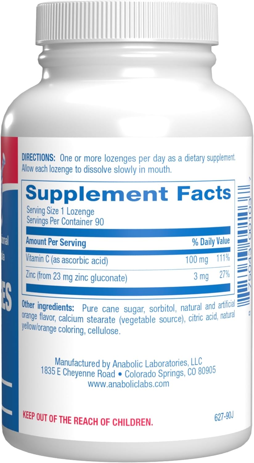 Zinc Lozenges with Vitamin C for Immune Support - High Absorption - Nirvana Guru