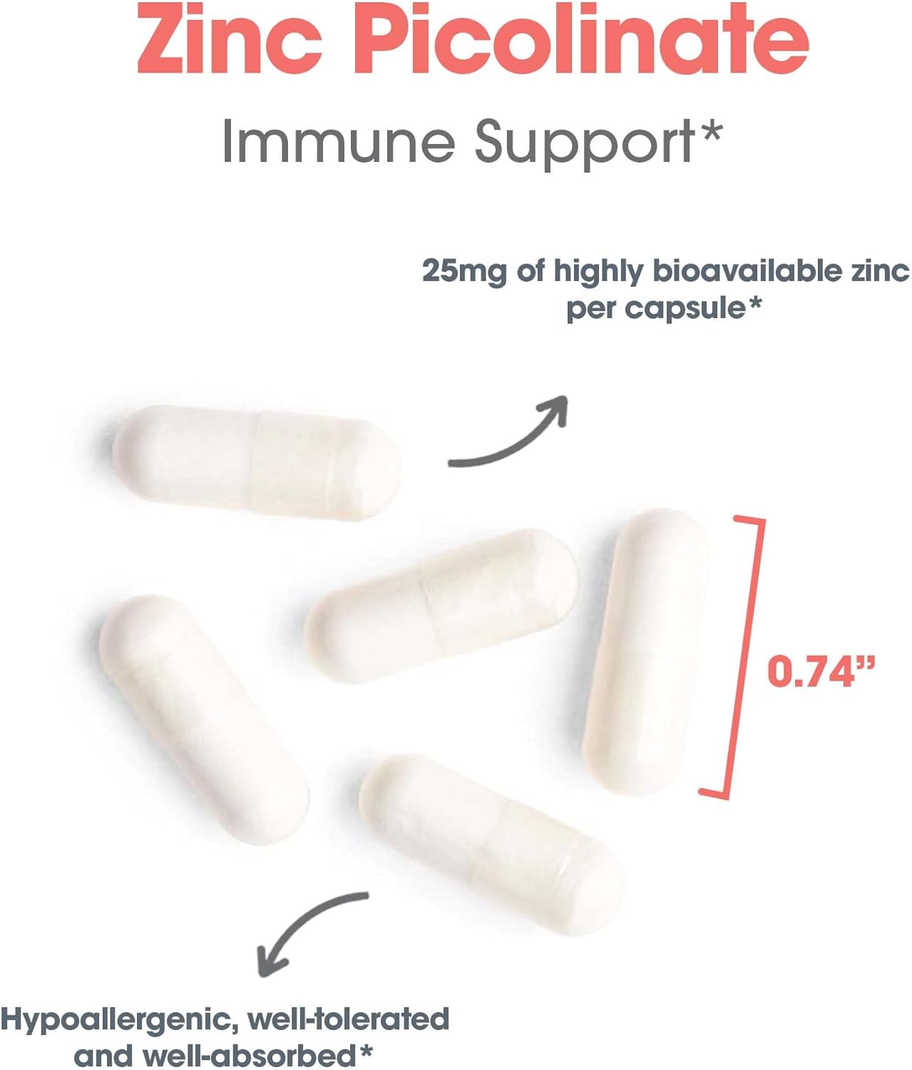 Allergy Research Group Zinc Picolinate Supplement - Supports Normal Health Immune Response - Nirvana Guru