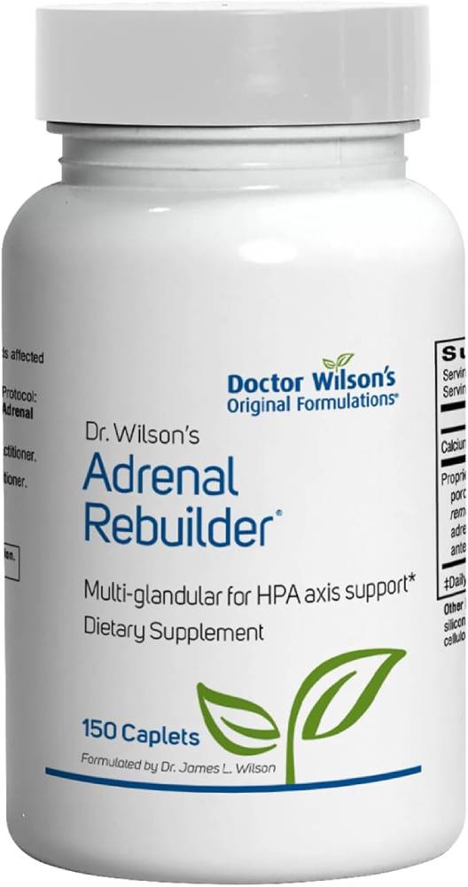Dr. Wilson's Adrenal Rebuilder 150 Caplets multiglandular Including Adrenal Cortex for Adrenal and HPA Axis Support - Nirvana Guru