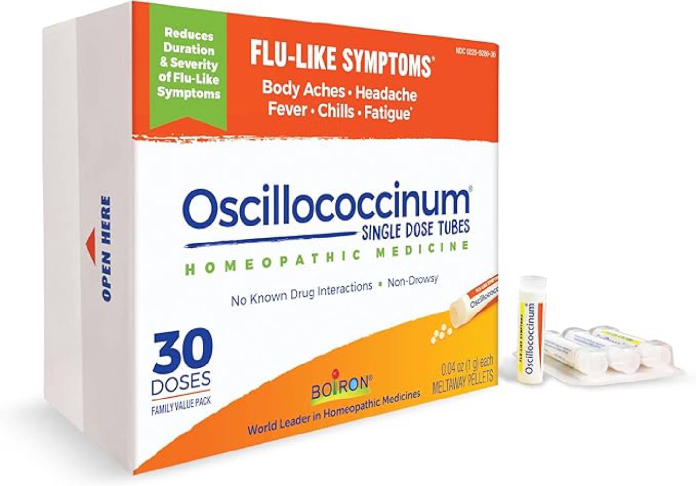 Boiron Oscillococcinum For Relief From Flu-Like Symptoms Of Body Aches, Headache, Fever, Chills, And Fatigue - 30 Count - Nirvana Guru