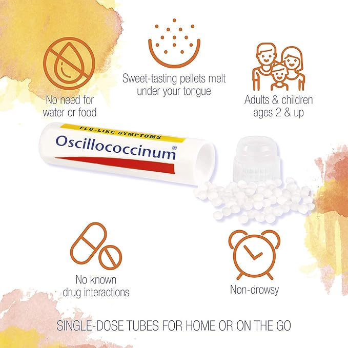 Boiron Oscillococcinum Homeopathic Medicine for flu-Like Symptoms, White, 36 Count - Nirvana Guru