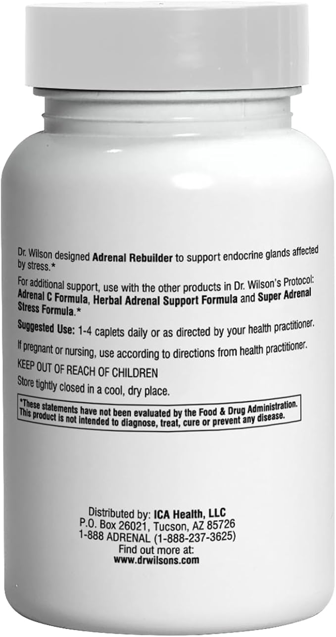 Dr. Wilson's Adrenal Rebuilder 150 Caplets multiglandular Including Adrenal Cortex for Adrenal and HPA Axis Support - Nirvana Guru